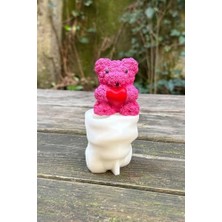 Gül Dokulu Küçük Tekli Mum Kalıbı