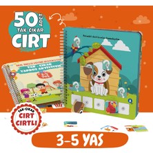 Bunbaza Tak Çıkar Cırt Cırtlı Yapboz Aktivite Kitabı 50 Adet Cırt 3-5 Yaş, Okul Öncesi Eğitim