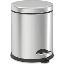 Banyo Krom 5 Lt Micro Pedallı Çöp Kovası
