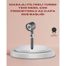 Nemere İthalat Filtreli Masaj Özellikli Duş Başlığı Aç Kapa Tuşlu Nemere Ithalat