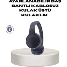 Nemere İthalat Bluetooth 5.0 Siyah Kablosuz Kulaklık 18 Saat Batarya Katlanabilir Tasarım Nemere Ithalat