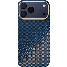 iPhone 17 Pro Uyumlu Kılıf M-Safe Şarj Özellikli Raptic Aramid Skin Serenity Serisi Kapak Lacivert