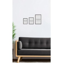 12 Parça Çerçeve Görünümlü Mdf Tablo Seti