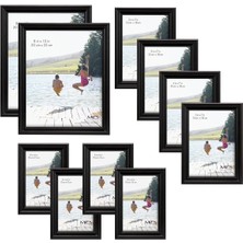 Mcs Industries Frame Set, Beyaz, Ahşap, Siyah, 35.56 x 13.97 x 27.94 cm