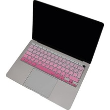 Klavye Koruyucu Silikon Koruma Filmi Arapça Baskı Ters L Enter Uyumlu Yıkanabilir Ultra Ince Koruma Filmi, Air 13 Inç M1 A2179 A2337 Pembe
