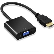 HDMI To VGA Monitör Tv Çevirici Dönüştürücü Kablosu