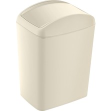 Soft Çöp Kutusu Döner Kapak 20 Lt Latte