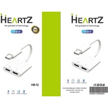 Type C Pd Ses ve Hızlı Şarj Çoğaltıcı Çipli Cihaz Seçmez 1 Ses ve 1 Şarj Olarak Pd Çoğaltır Cihaz Seçmez Full Uyumlu (Type C Ses ve Şarj Kulaklık Şarj Hb-12)