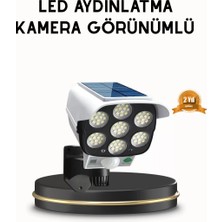 Nemere İthalat Güneş Paneliyle Şarj Olan Hareket Sensörlü Dış Mekan Güvenlik Lambası Ayarlanabilir Nemere