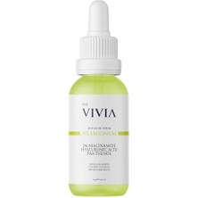 The Vivia Siyah Nokta, Sivilce ve Akne Karşıtı, Gözenek Sıklaştırıcı Cilt Serumu Pelargonium  Hyaluronic Acid  30 ml