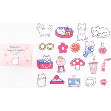 Guguk Sevimli Kedi Temalı 40 Adet Pet Seti • Bullet Journal