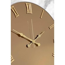 41 cm Gerçek Ayna Pleksi Rakam Dekoratif Duvar Saati