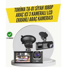 Nemere İthalat Ta-01 3 Kameralı 1080P Araç Kamerası Siyah Nemere Ithalat