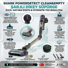 Teknotrust Shark Powerdetect Clean&empty Auto-Empty Sistemli Pet Başlıklı Şarjlı Dikey Süpürge - Shark Ninja