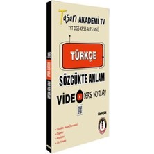 Tyt Dgs Kpss Aless Msü Türkçe Sözlükte Anlam Ders Notları: Tyt - Dgs - Kpss - Ales - Msü