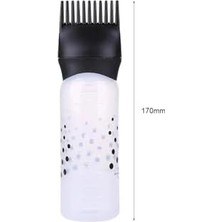 120 ml Plastik Saç Boyası Doldurulabilir Şişe Aplikatör Kuaför Saç Boyama Tarağı Aplikatörü