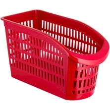 Buzdolabı Düzenleyici Sebzelik Dar Sepet Seti, Çok Amaçlı Plastik Organizer, 4 Parça, Krem