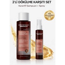 Growman Karanfil Özlü Şampuan ve Karanfil Suyu Seti Saç Dökülme Karşıtı Güçlendirici Bakım