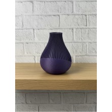 Nemere İthalat Mor Vazo Çizgili Nemere Ithalat