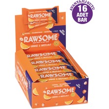 Rawsome Portakal Ve Fındıklı Glutensiz Ve Vegan Yüksek Proteinli Bar 40g X 16 Adet