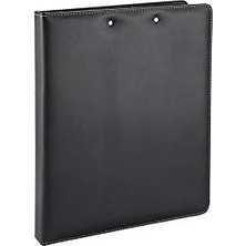 2k 509S Deri, Sekreterlik ve 4 Halka Mekanizmalı Klasör, Siyah, A4