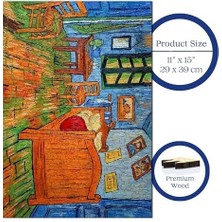 - Ahşap Puzzle Yetişkinler Için - Arles'teki Yatak Odası Benzersiz Parçalı Puzzle - 450 Parça Ahşap Yapboz - Yapıştırıcı Folyo Dahil - Dekoratif Ahşap Puzzle - 29X39 cm - R1-13