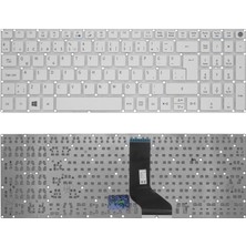Notespare Acer Uyumlu Aspire E5-575G NX.GL9EY.002, E5-575G NX.GL9EY.022 Klavye Tr Beyaz