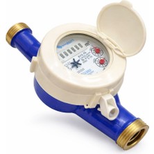 Klepsan Su sayacı Su saati Kvs-5k DN20 3/4” Su Sayacı R160 Yüksek Hassasiyet IP68 Su Geçirmez Ev Tipi 2.5 M³/h Sayaç-Rekorsuz