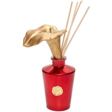 Yılbaşı 130 ml Kırmızı Glow Gala Çiçek Taş Çubuklu Vanilya Oda Kokusu