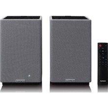 Lenco SPB-240BKGY - Hifi Stereo Bluetooth® Hoparlör Çifti - Şık Tasarımda Güçlü Ses - Siyah/gri