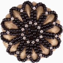 Br Pearl Diamond Lüks Taşlı Topuz Filesi