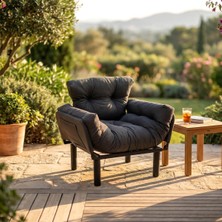 Pafu Nitta Tekli Su Geçirmez Bahçe Koltuğu - Antrasit
