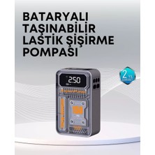 Nemere İthalat 150 Psı Kablosuz Dijital Ekranlı Taşınabilir Araç Lastik Pompası Nemere Ithalat