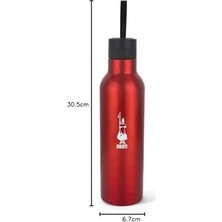 - Termal Şişe - 500ML - Kırmızı Renk - Paslanmaz Çelik - Çift Katmanlı - 12 Saat 24 Saat Soğuk Tutar - Hava Geçirmez Vidalı Kapak Özelliği - Özel Silikon Conta Sayesinde Sızdırmaz Şişe
