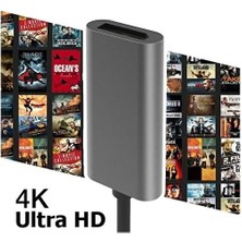 Type-C To Displayport Adaptör USB C Dp Çevirici Notebook Pc Bilgisayar Uyumlu HC67 (Hdmı Değildir)
