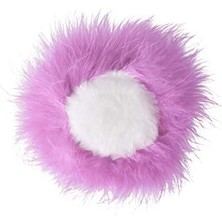 Match Vücut Simi Ponponu Kuş Tüyü Mor