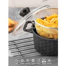 Döküm Granit Kızartma Tenceresi Fritöz 24CM Cvs DN20060