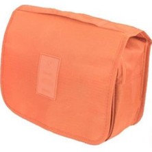 Ecoform Su Geçirmez Organizer Askılı Seyahat Kozmetik Makyaj Çantası Turuncu