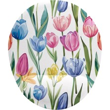 Lale Desenli Bilek Destekli Mouse Pad