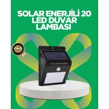 Nemere İthalat Solar Enerjili 20 LED Hareket Sensörlü Duvar Lambası Nemere Ithalat