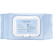 Hyalüronik Asitli, Su Bazlı Makyaj Temizleme Mendili Super Aqua Ultra Hyalon Cleansing Water Wipes