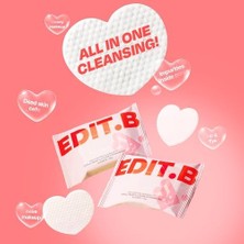 Ağır Makyajı Bile Tek Seferde Çıkaran Yüz ve Makyaj Temizleme Pedi Edıt.b Joyfull Heart Pad 30'lu