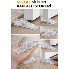 Hane216  Şeffaf Kapı Stoperi Kapı Altı Tutacak Oda Kapısı Tutucu Aparat