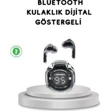 Nemere İthalat Bluetooth 5.3 Kablosuz Kulaklık Hifi Stereo ve Ekstra Bass Dijital Ekranlı Nemere Ithalat