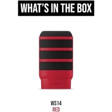 WS14 Premium Pop Filtre Podmic ve Podmic USB Için (Kırmızı)