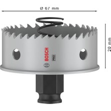 1x Pro Sheet Metal Power Plus Delik Açma Testeresi (Paslanmaz Çelik Saclar, Çelik Saclar, Ø 67 Mm, Professional Aksesuar Döner Matkap/vidalamalar, Darbeli Matkap/vidalama)
