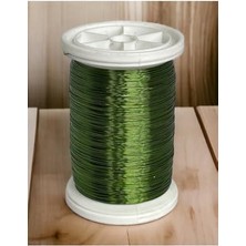 Filografi 0.30 mm (100GR- 150M) Zeytin Yeşili Renkli Bakır Filografi Teli