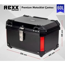 REXX 60 LİTRE ABS MOTOSİKLET ARKA ÇANTA ADVENTURE
