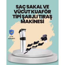 Nemere İthalat Profesyonel Erkek Tıraş Makinesi – Kablosuz, Paslanmaz Bıçaklı ve Tam Aksesuar Nemere Ithala