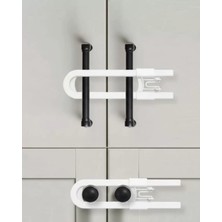 Nemere İthalat 4 Adet Dolap ve Kapak Emniyet Kilidi Evde Güvenli Kullanım Için Nemere Ithalat